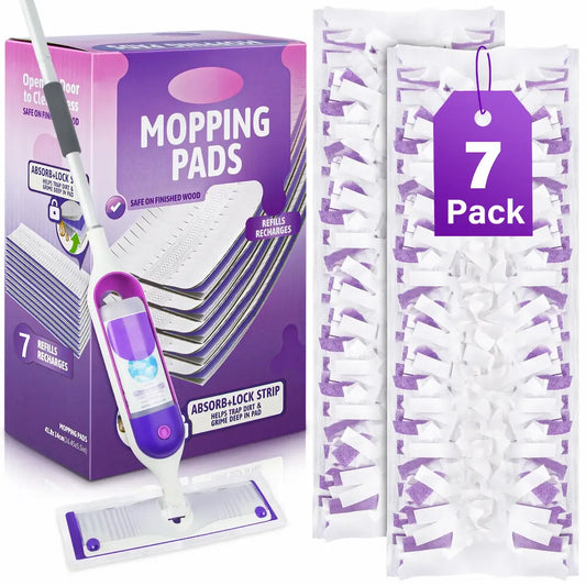 7-Pack Swiffer Power Mop Refills - No Clean Disposable Pads