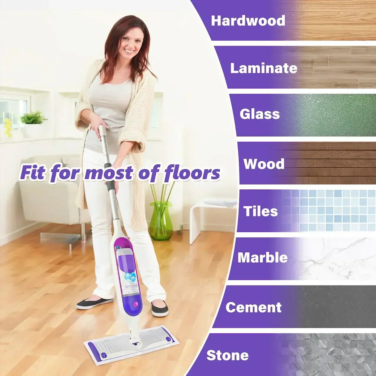 Disposable Mop Pads for Swiffer Powermop: 10 Pcs Wet Dry Pad Refills for Multi-Surface Floor Cleaning - Mopping Replacement for Tile Hardwood - Sweeping Cloths for Home Kichen